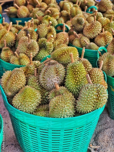 фотографія Durian in the market