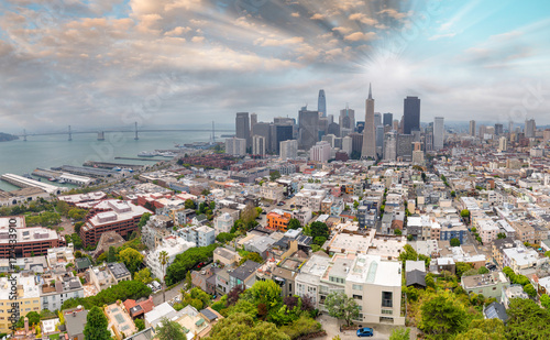 San Francisco skyline at dusk
