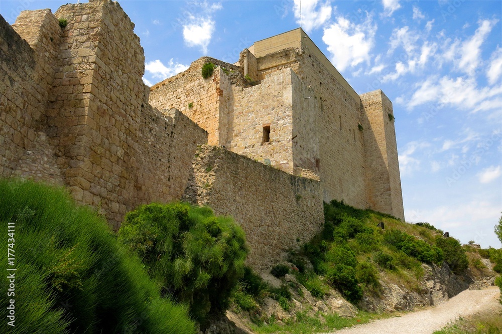 Miravet Castle, Catalonia, Spain. Medieval castle once occupied by Knights Templar.