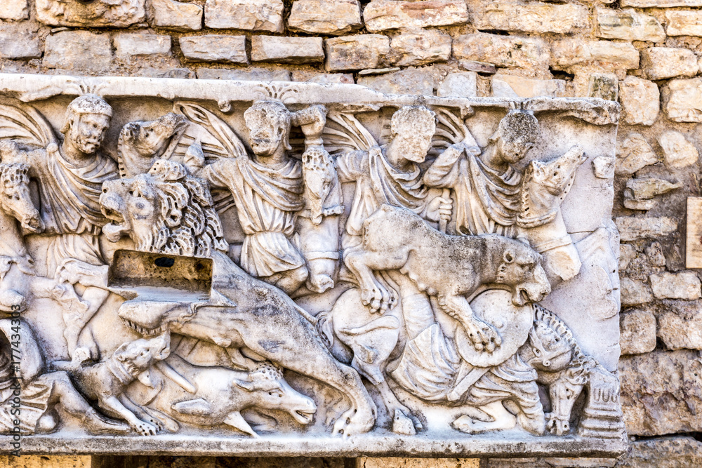 Obraz premium The Roman bas-relief