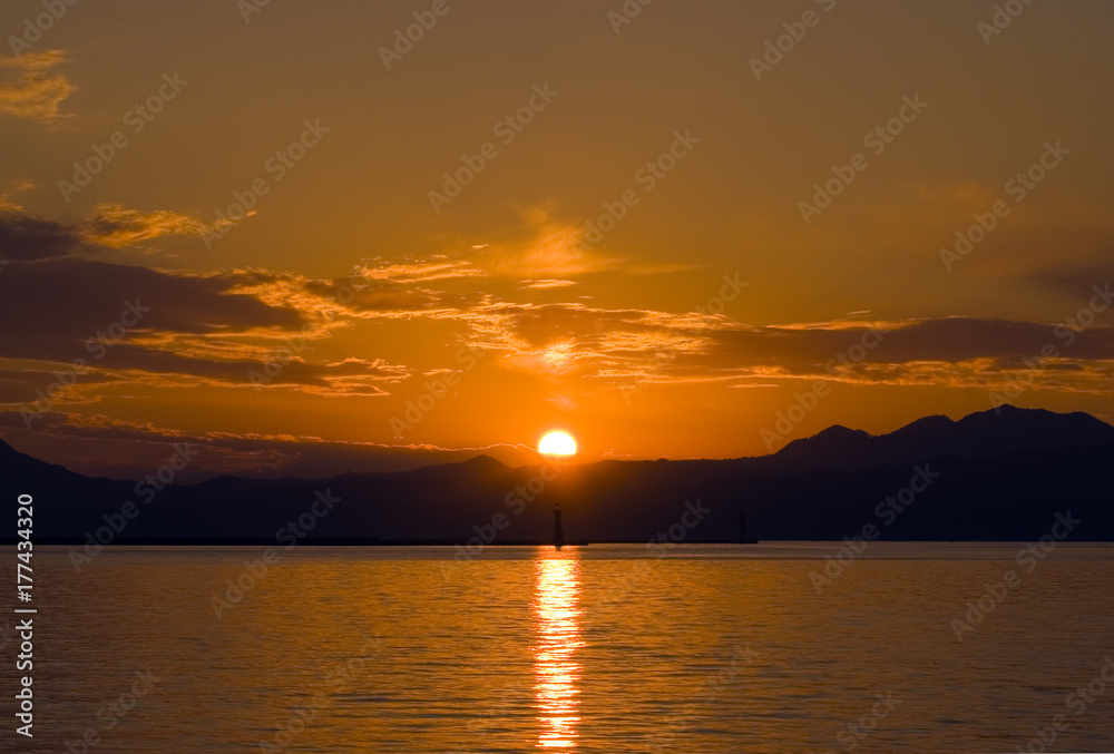 Fototapeta premium 夕焼け 素材