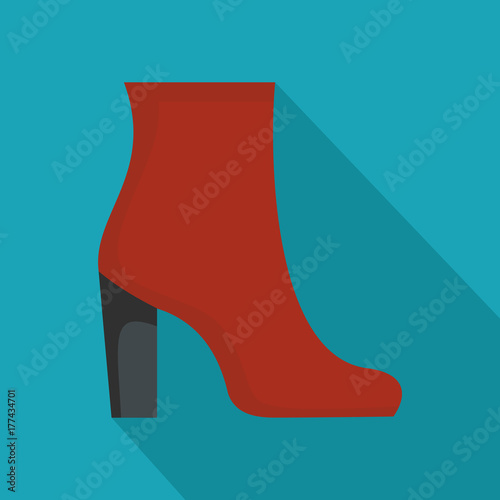 Woman shoes icon vector flat