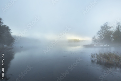 Misty river sunrise © Christer