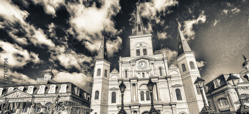 Beautiful view of Jackson Square in New Orleans, Louisiana