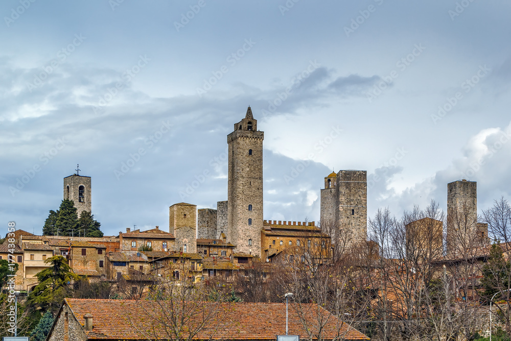 Obraz premium view of San Gimignano, Italy
