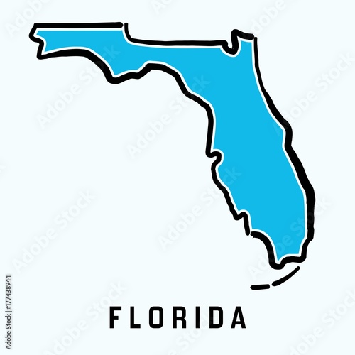 Florida map outline photo