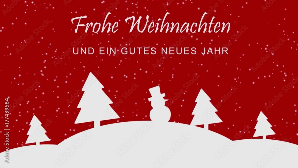 Weihnachten - Zauberhafter Winterwald (Rot)