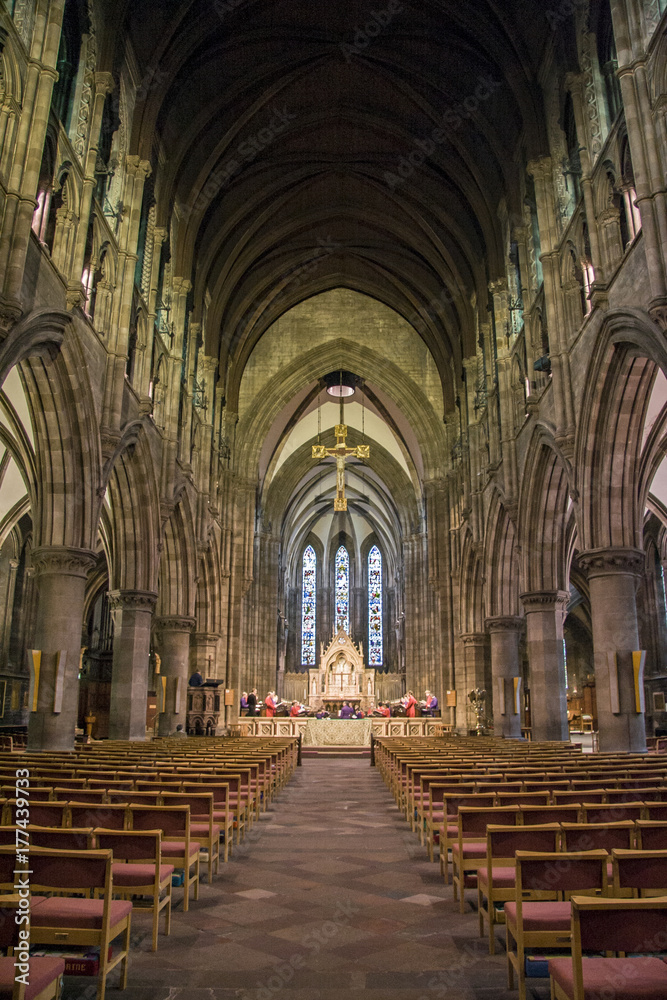 View of Saint Mary's Episcopal Cathedral Church indoors