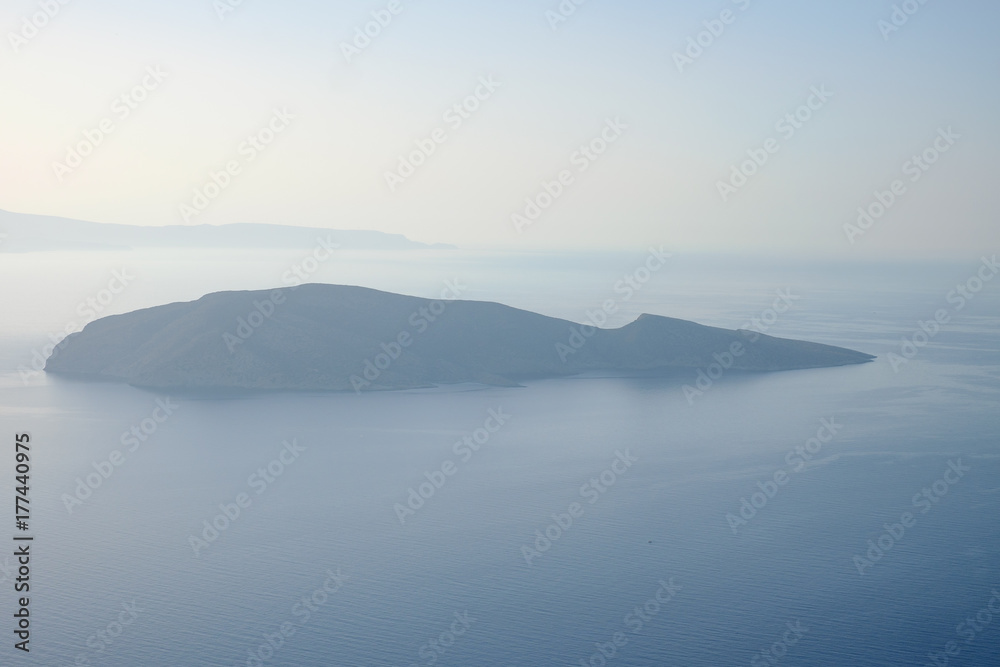 Lovely view of the sea, the mountains. Mirabello Bay in Greece