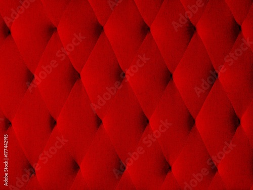 Luxury red fabric sofa texture background for Interior design.