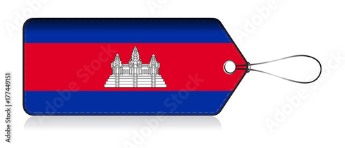 Cambodian emoji flag, Label of  Product made in Cambodia