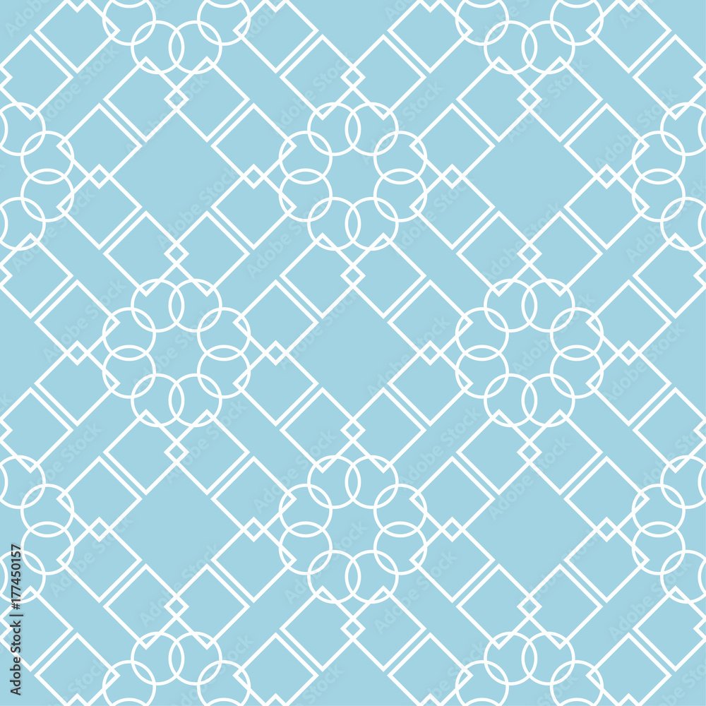 Pale blue geometric print. Seamless pattern Pale blue geometric print. Seamless pattern
