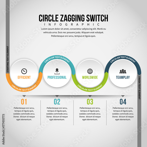 Circle Zagging Switch Infographic