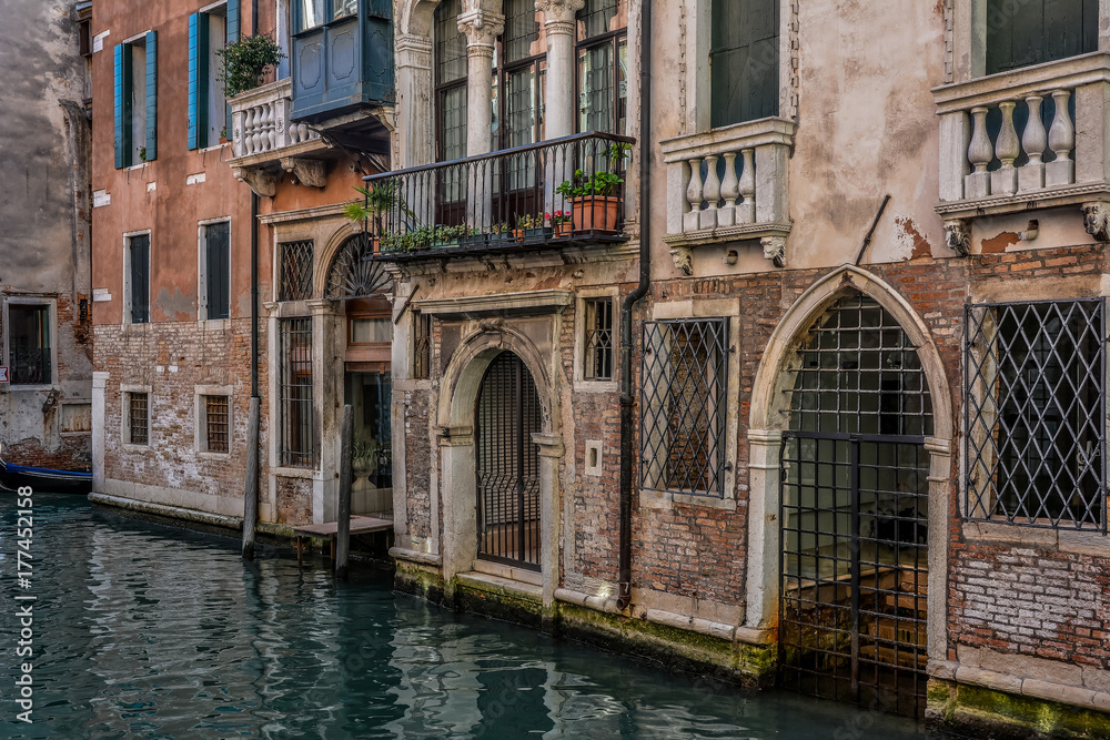 Buildings close-up in Venice