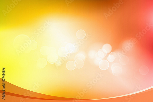 Orange bokeh abstract light background