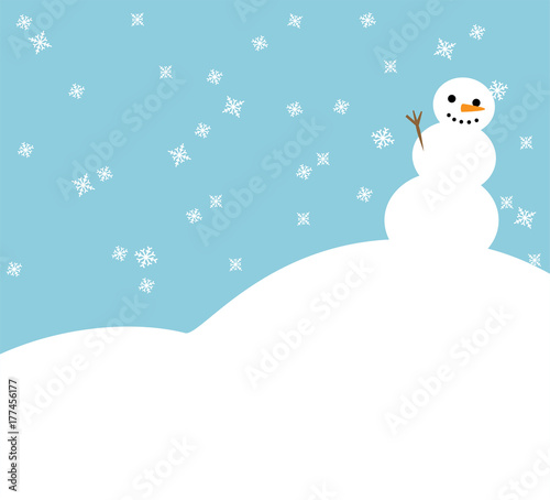 Cartoon vector illustration of winter Christmas simple background template  Stock Vector | Adobe Stock