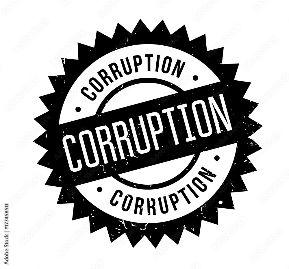 Corruption rubber stamp. Grunge design with dust scratches. Effects can be easily removed for a clean, crisp look. Color is easily changed. Corruption rubber stamp. Grunge design with dust scratches. Effects can be easily removed for a clean, crisp look. Color is easily changed.