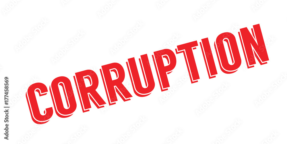 Corruption rubber stamp. Grunge design with dust scratches. Effects can be easily removed for a clean, crisp look. Color is easily changed. Corruption rubber stamp. Grunge design with dust scratches. Effects can be easily removed for a clean, crisp look. Color is easily changed.