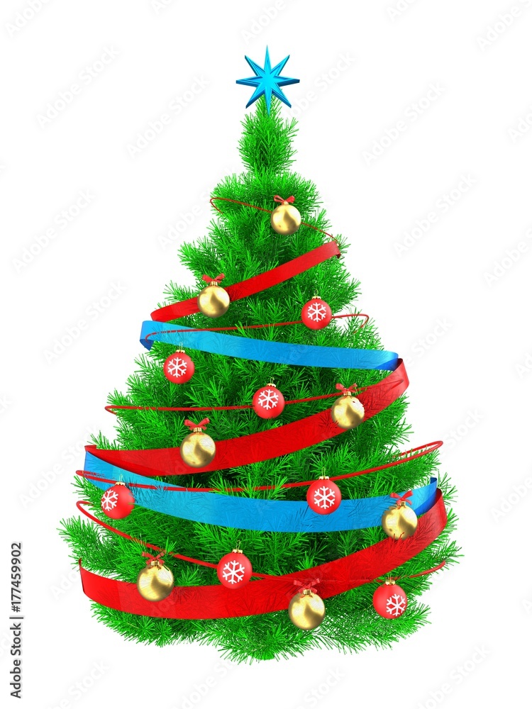 3d vibrant Christmas tree 3d vibrant Christmas tree
