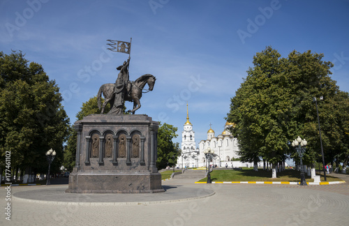 Monument to Prince Vladimir and St Theodore is in Vladimir city