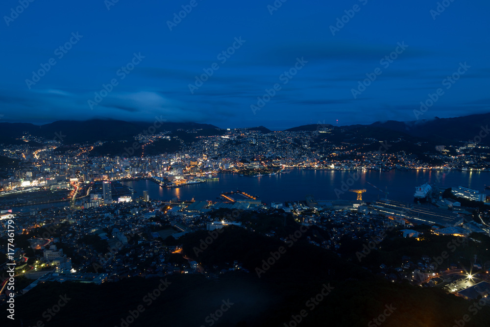 Obraz premium Nagasaki Night View