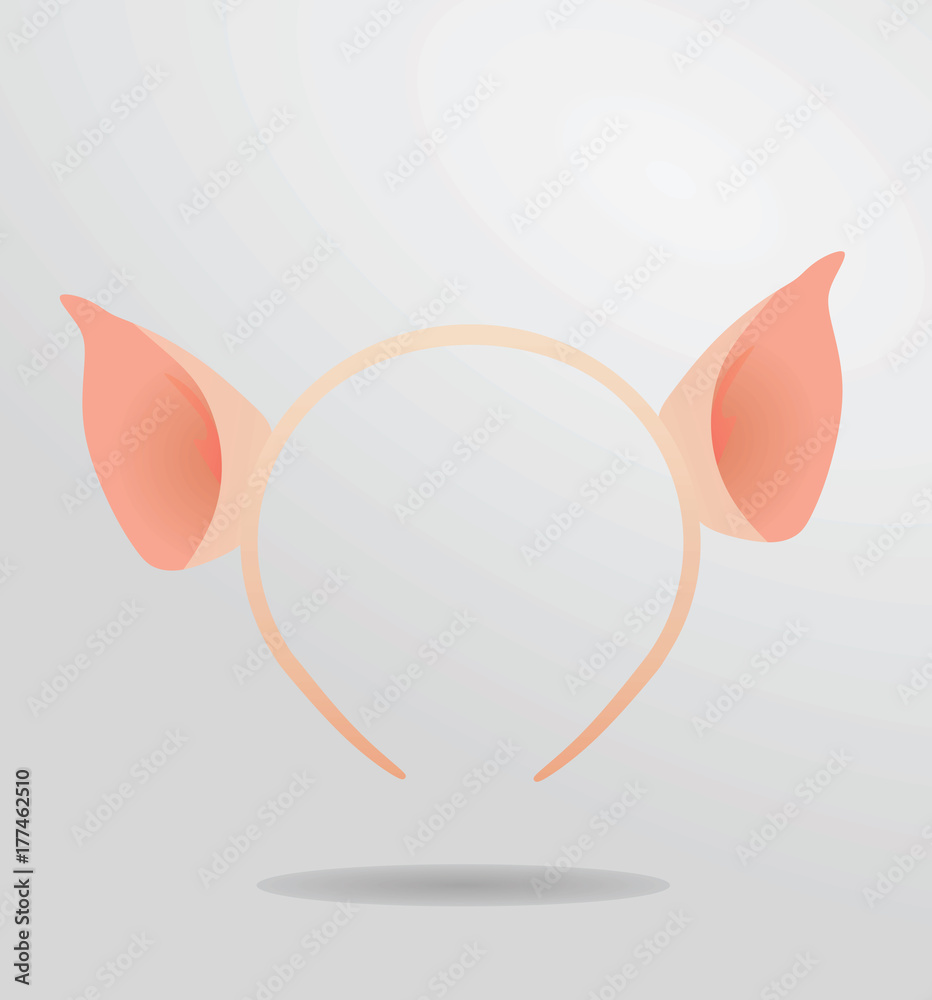 Pig ears. vector illustration Stock Vector Adobe Stock