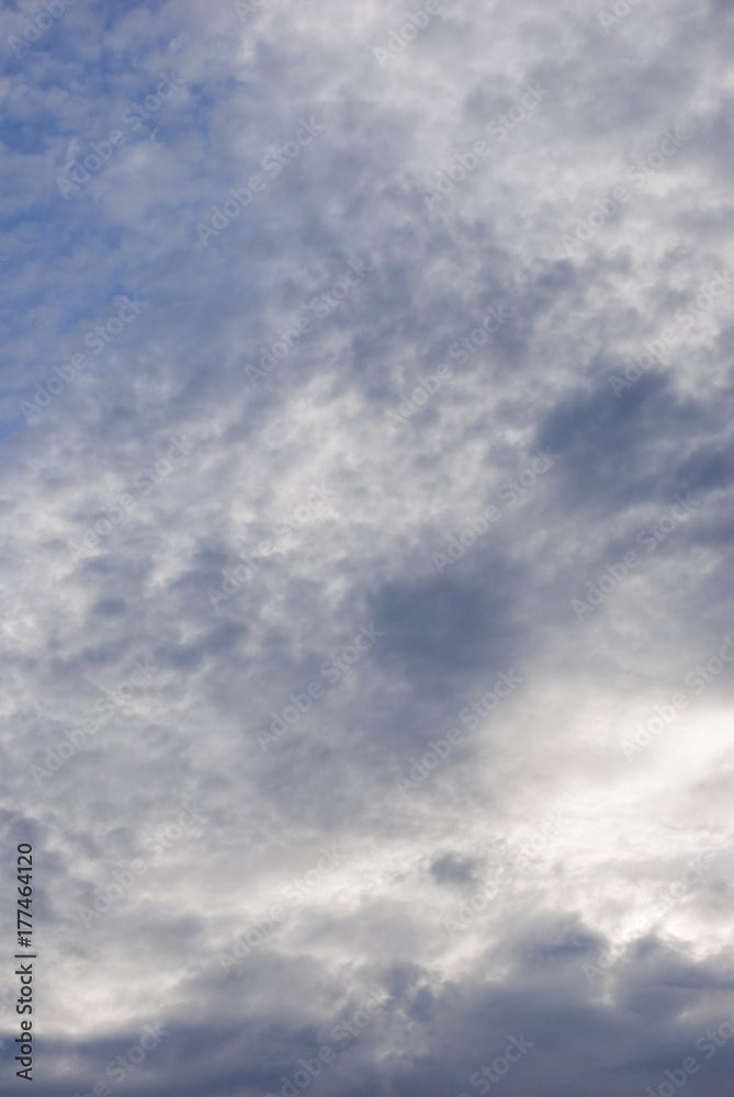 Blue Sky with Dense Cloud Cover