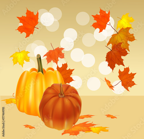 autumn foliage vector sale banner