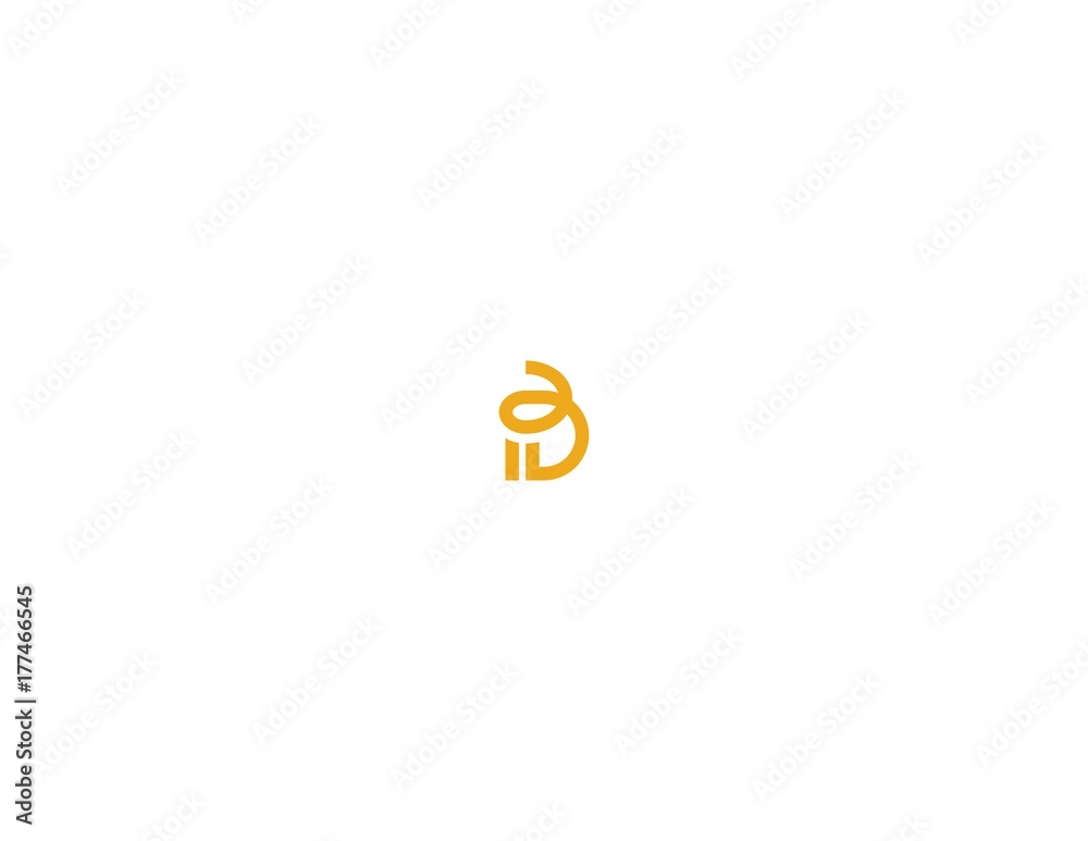 Obraz premium Letter D Minimalist Creative Logo