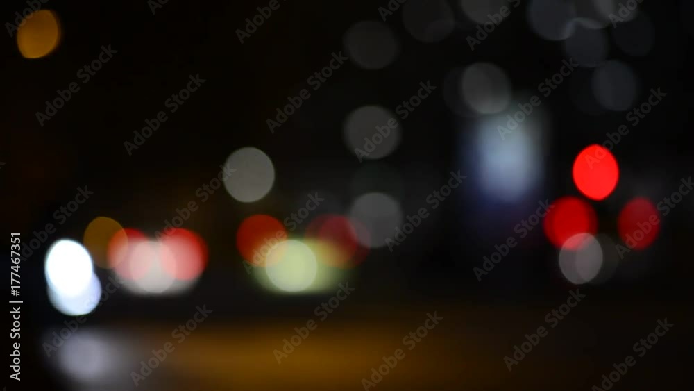 Bokeh Abstract Amsterdam City Lights and typical city noise