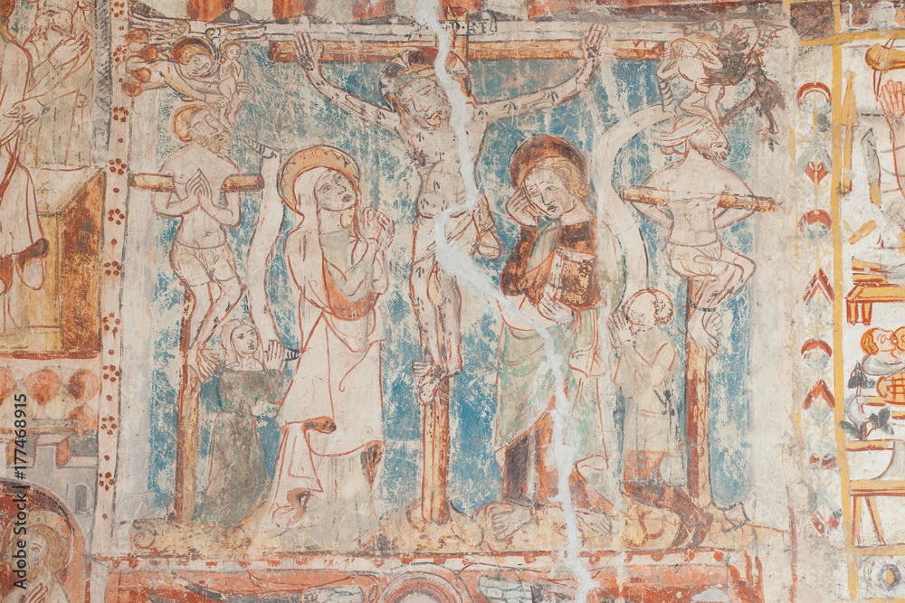 Fresken in St. Georg bei Rhäzüns, Graubünden