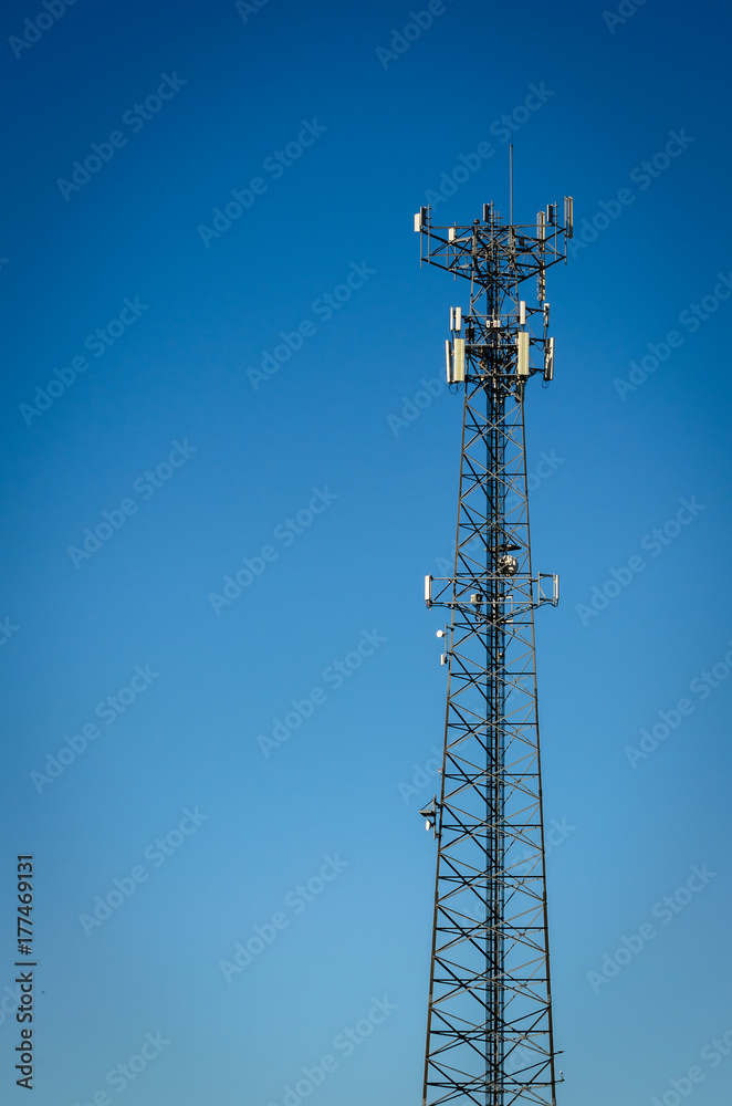 Vertical orientation of a telecommunications tower