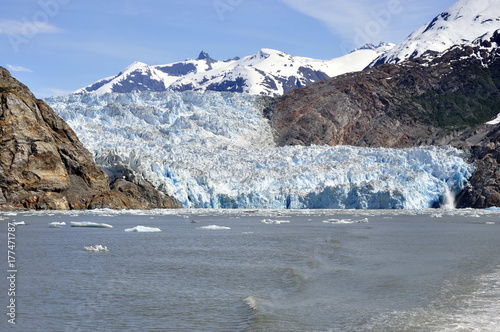 Glacier in Tracy Arm Fjord, Alaska, USA