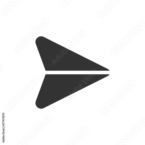 Email 01 Glyph - Send Icon