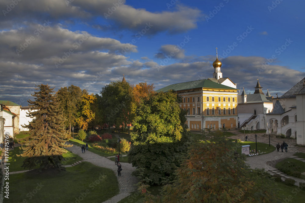 Kremlin of ancient town of Rostov Veliky.Russia. Golden Ring