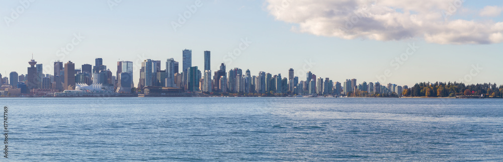 Vancouver and Pacific Ocean Panorama