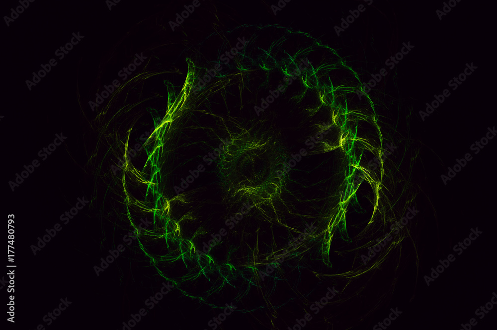 3D rendering abstract fractal light background 3D rendering abstract fractal light background