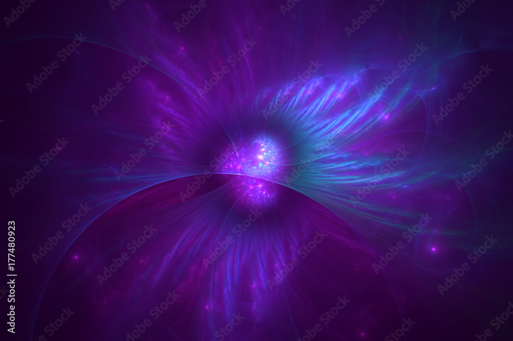 3D rendering abstract fractal light background 3D rendering abstract fractal light background