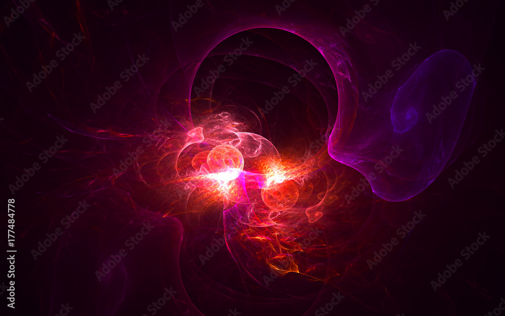 3D rendering abstract fractal light background 3D rendering abstract fractal light background