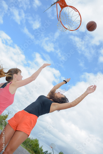 girls playing basketball © auremar