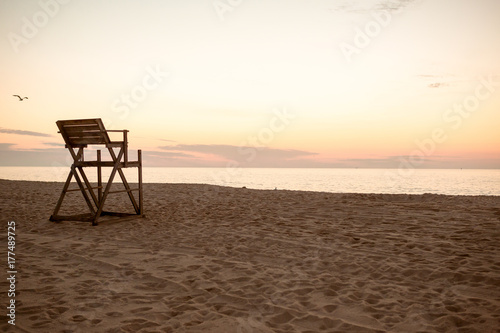 lifeguard chair sunrise beach