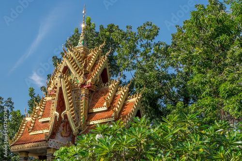 Buddhist temple in Vientiane Laos
