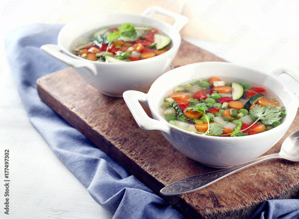 Fresh vegetable soup Fresh vegetable soup