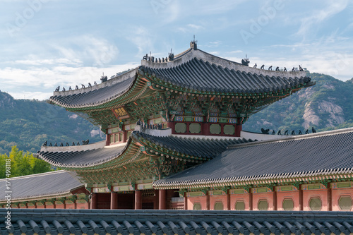 korean palace second gate heungnyemun seoul south korea 