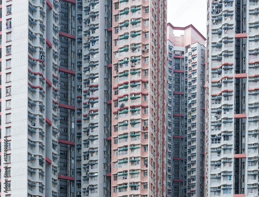 Real estate building in Hong Kong
