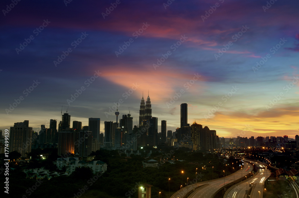 Fototapeta premium Kuala Lumpur night