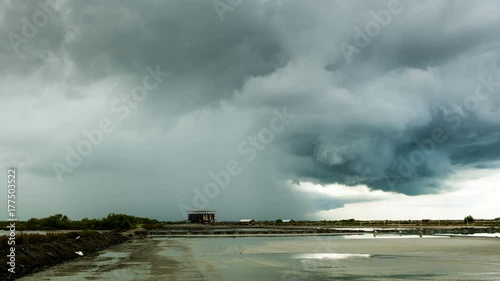 Wallpaper Mural Timelapse Storm clouds with the rain Torontodigital.ca