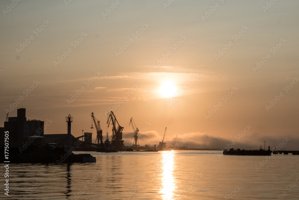 Naklejka premium Port de commerce, Brest