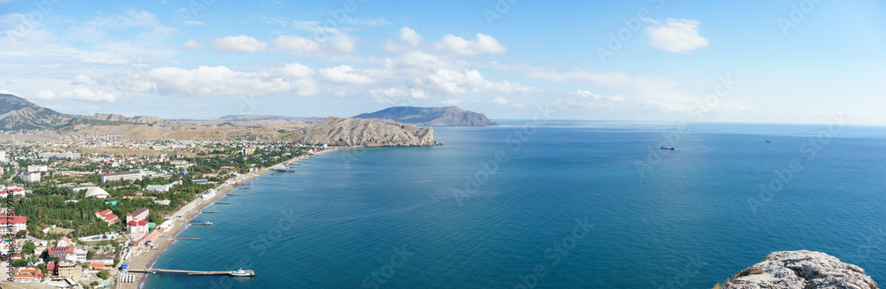 View of the city of Sudak, Crimea