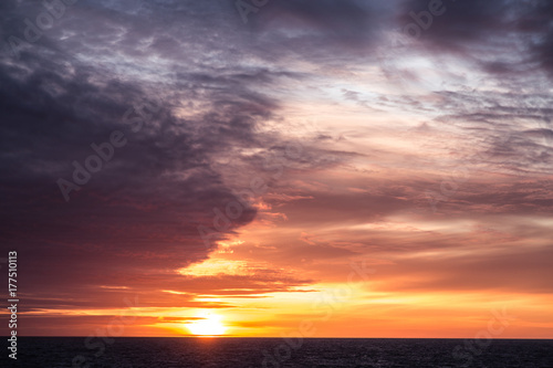 Sunset in the Gerlache Strait, Antarctic Peninsula